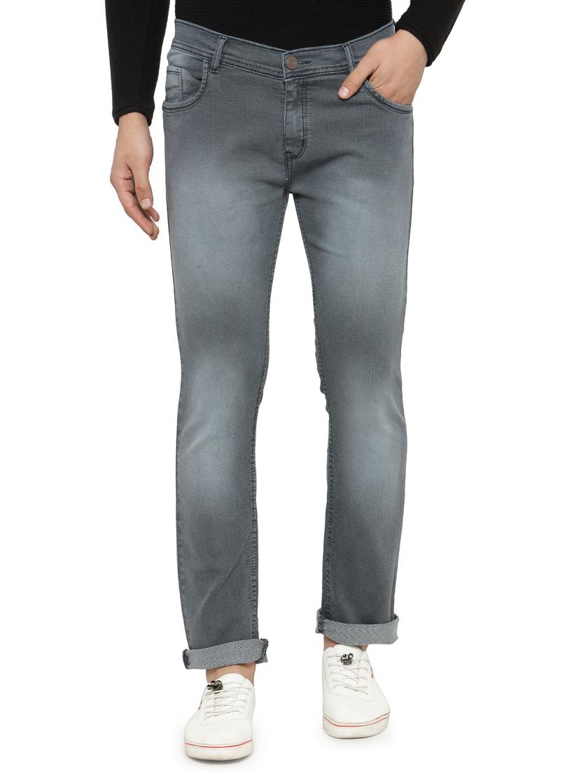 grey denim washed jeans - 15273161 - Zoom Image - 1