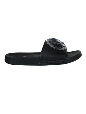 black slides flip flops - 15273872 - Standard Image - 3