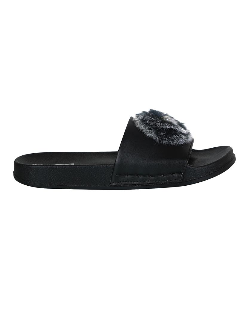 black slides flip flops - 15273872 - Zoom Image - 3