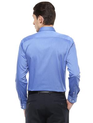 blue cotton formal shirt - 15274375 - Standard Image - 3