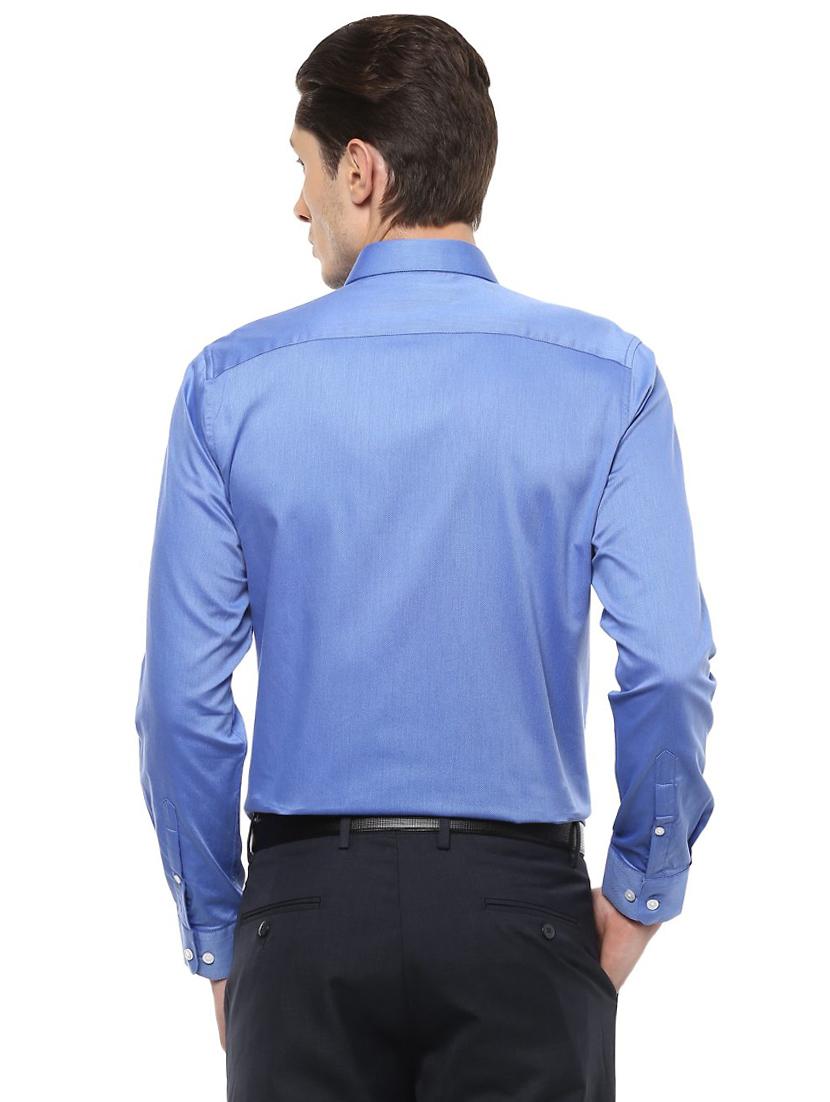 blue cotton formal shirt - 15274375 - Zoom Image - 3