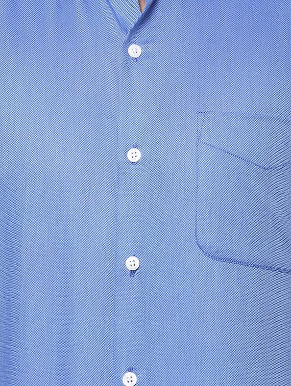 blue cotton formal shirt - 15274375 - Zoom Image - 4