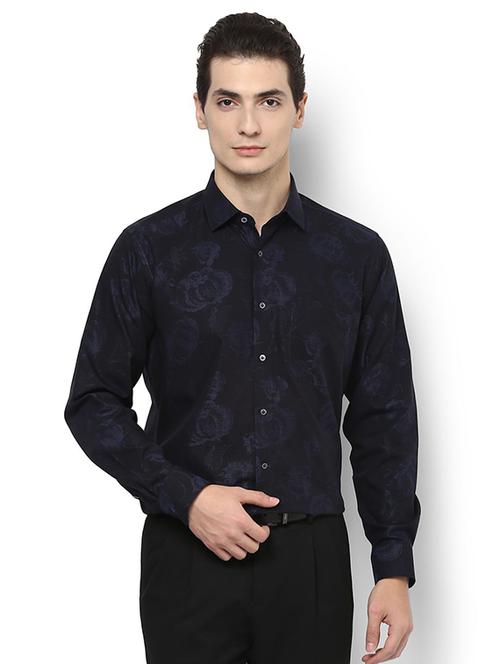 black cotton formal shirt - 15274683 - Standard Image - 1