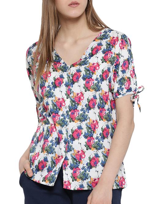 floral button down top - 15275493 - Standard Image - 1