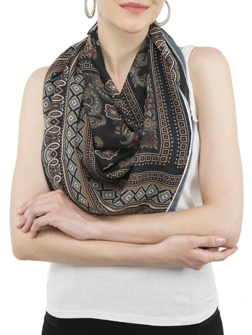 black viscose scarf - 15275561 - Standard Image - 1