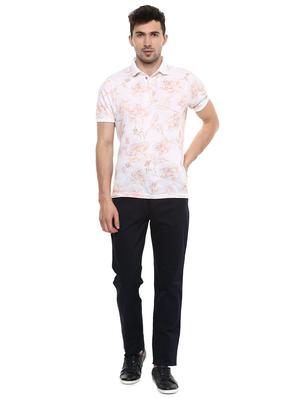 navy blue cotton blend chinos - 15277239 - Standard Image - 4