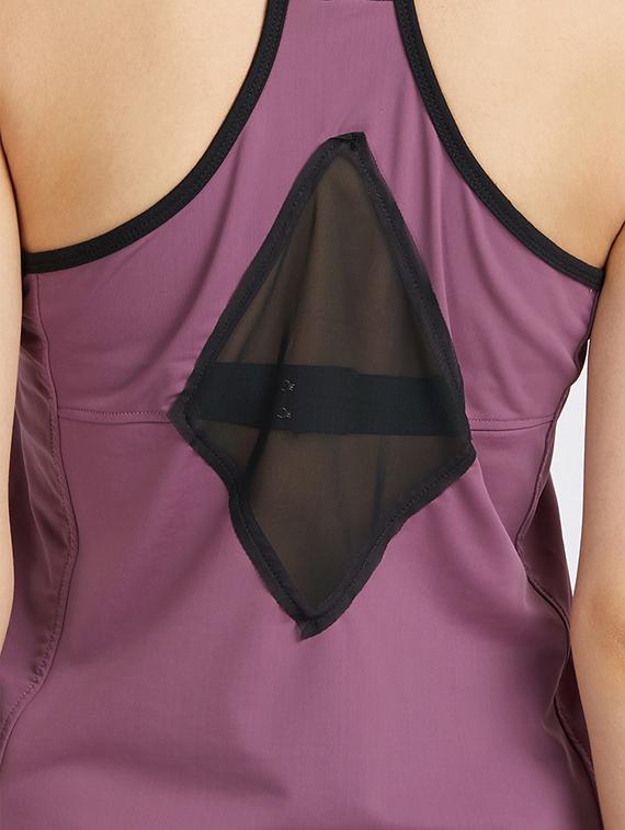 purple solid tank tee - 15277314 - Zoom Image - 4