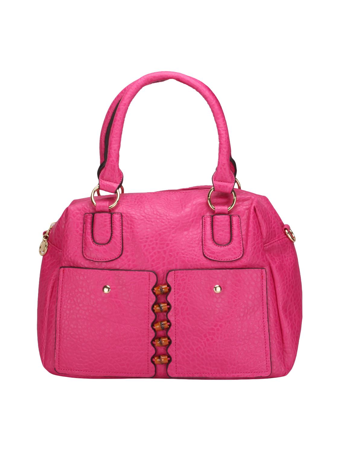 pink leatherette (pu) regular handbag - 15277525 - Zoom Image - 1