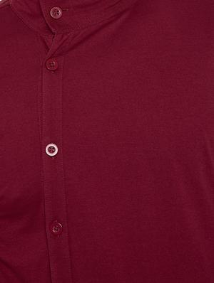 maroon cotton blend t-shirt - 15277843 - Standard Image - 4