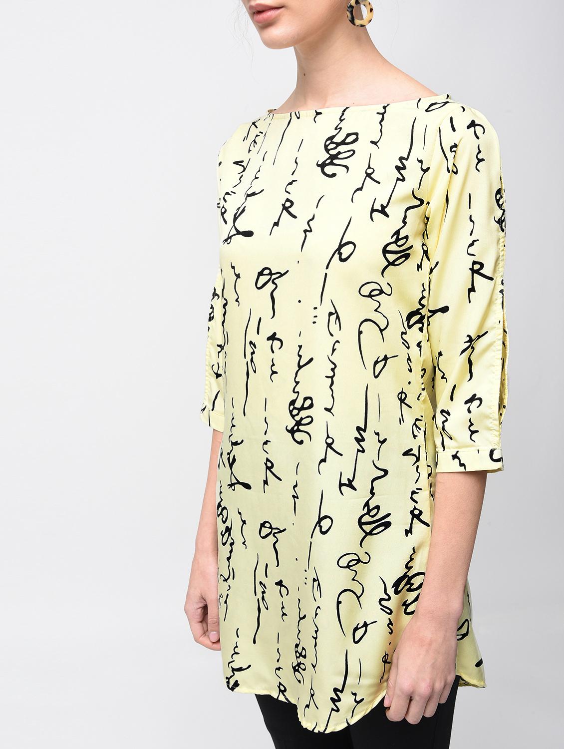 printed boat neck tunic - 15279243 - Zoom Image - 5