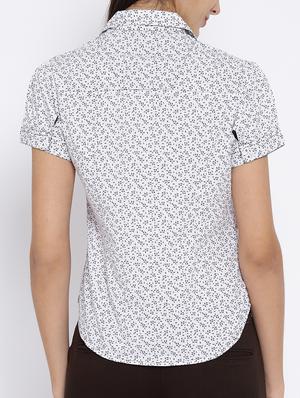 white cotton printed shirt - 15280298 - Standard Image - 3