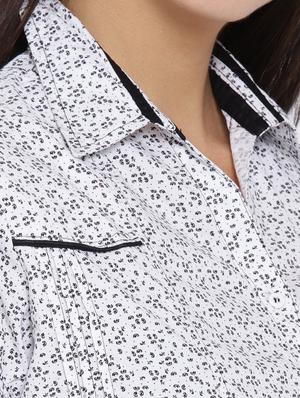 white cotton printed shirt - 15280298 - Standard Image - 4