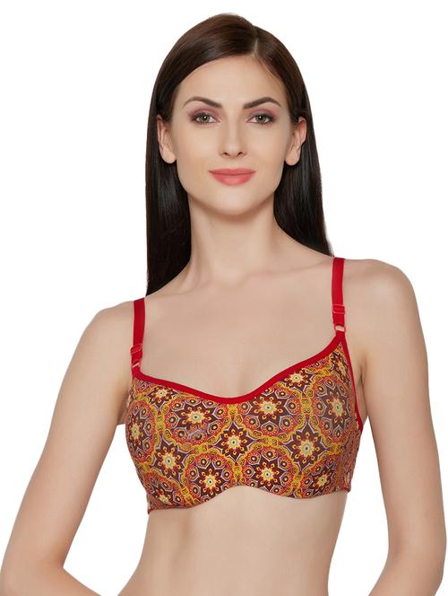 yellow printed bra - 15282240 - Standard Image - 1