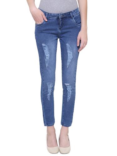 distressed denim jeans - 15282445 - Very Small Image - 1