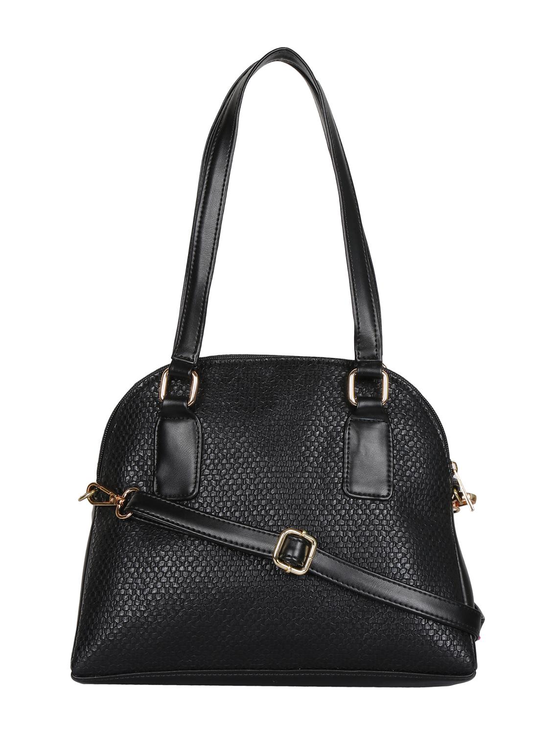 black leatherette (pu) regular handbag - 15283901 - Zoom Image - 1