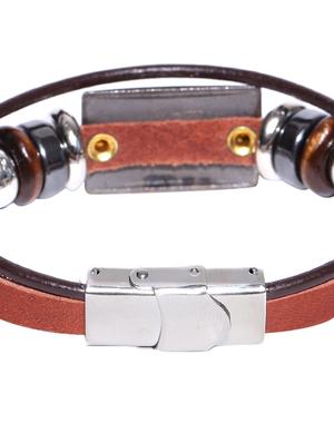 brown metal beaded bracelet - 15284431 - Standard Image - 5