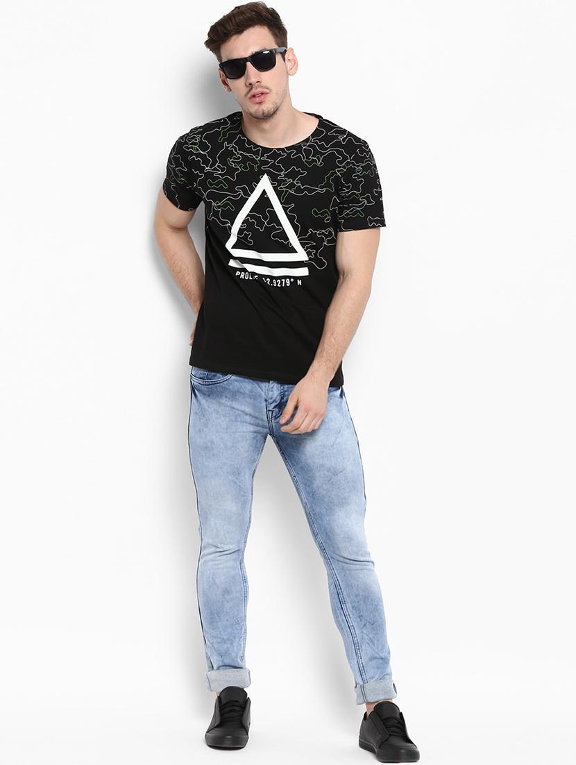 blue cotton washed jeans - 15284555 - Zoom Image - 4