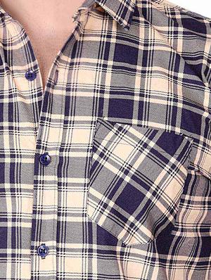 blue cotton casual shirt - 15285383 - Standard Image - 4