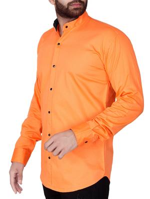 orange cotton casual shirt - 15285397 - Standard Image - 2