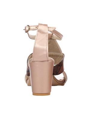 gold ankle strap sandal - 15285481 - Standard Image - 3