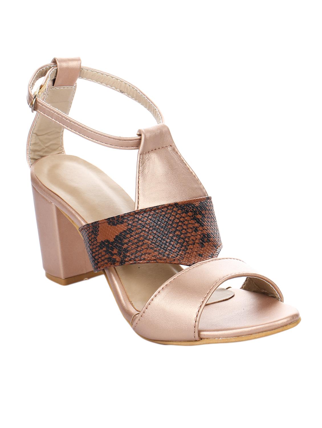 gold ankle strap sandal - 15285481 - Zoom Image - 1