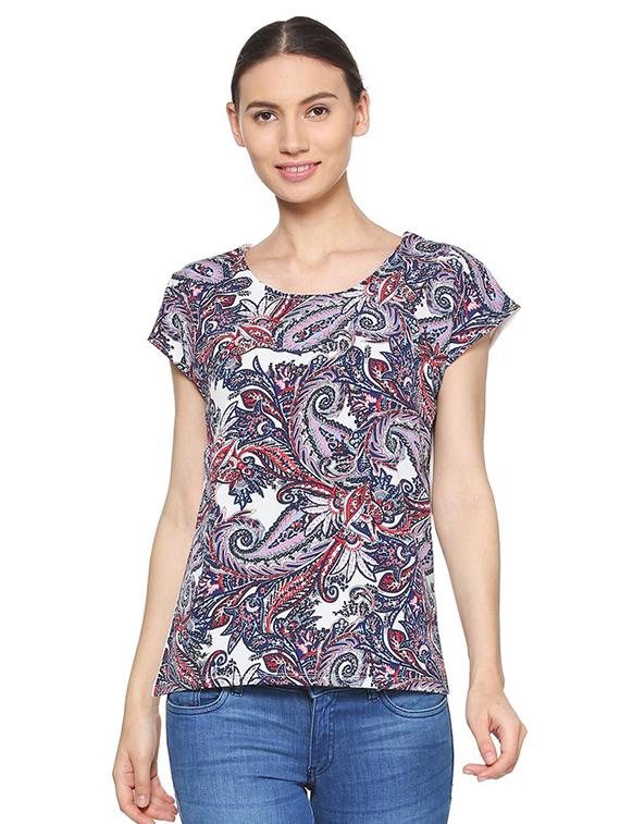 paisley print front top - 15286286 - Zoom Image - 1