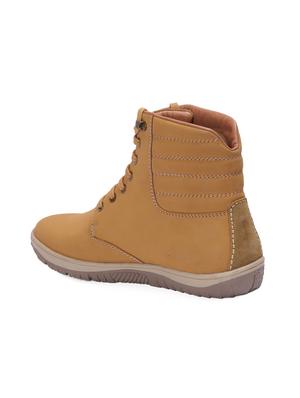 brown leather high ankle boot - 15286501 - Standard Image - 3