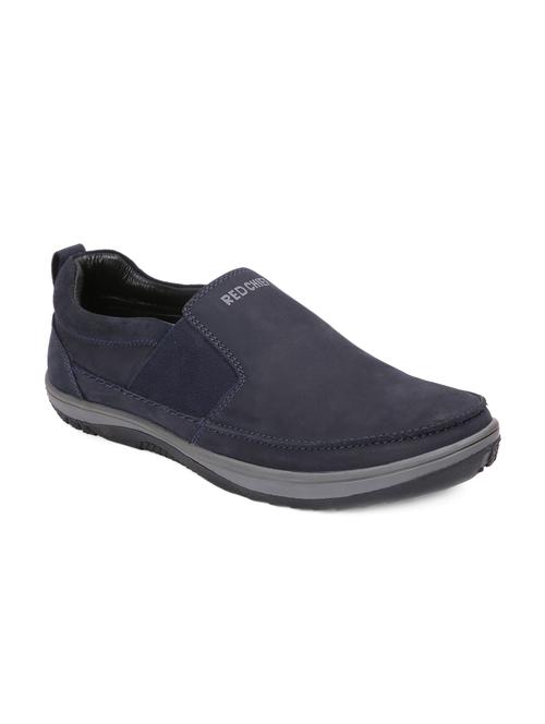 blue leather casual slip on - 15286512 - Standard Image - 1