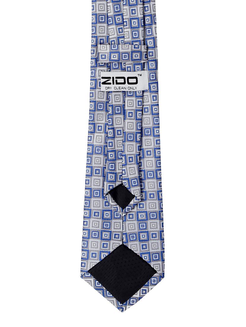 blue satin tie - 15287442 - Zoom Image - 4