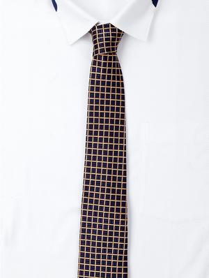 navy satin tie - 15287443 - Standard Image - 5