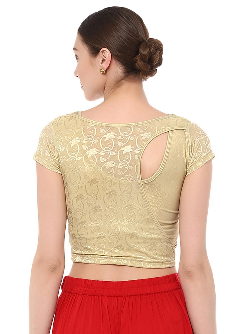 multi colored cotton lycra combos blouse - 15287694 - Zoom Image - 3
