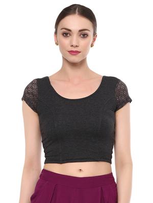 multi colored cotton lycra combos blouse - 15287749 - Standard Image - 4