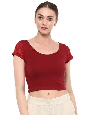multi colored cotton lycra combos blouse - 15287774 - Standard Image - 4