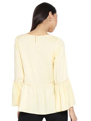 bell sleeved embroidered flared top - 15289238 - Standard Image - 3