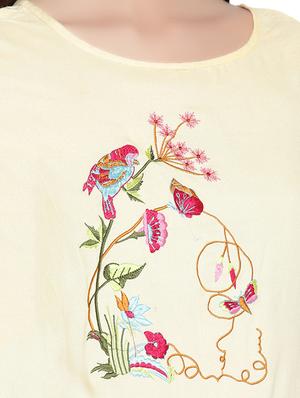 bell sleeved embroidered flared top - 15289238 - Standard Image - 5