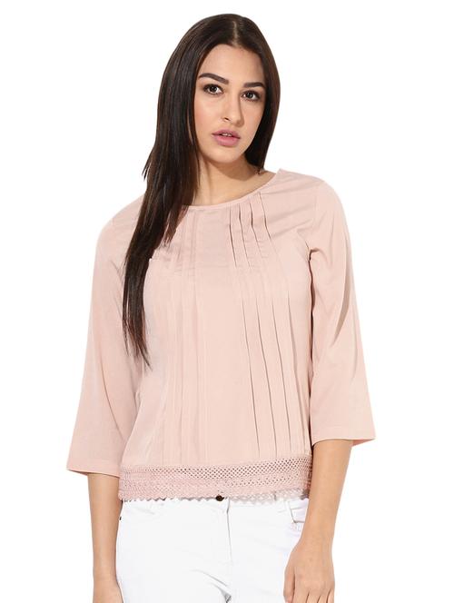 rosewater pink solid top - 15290483 - Standard Image - 1