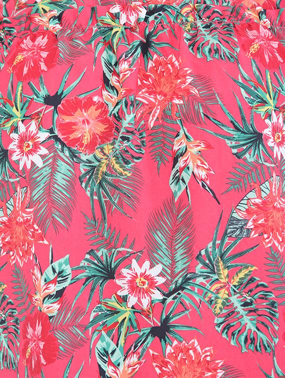 red floral printed top - 15290892 - Zoom Image - 4