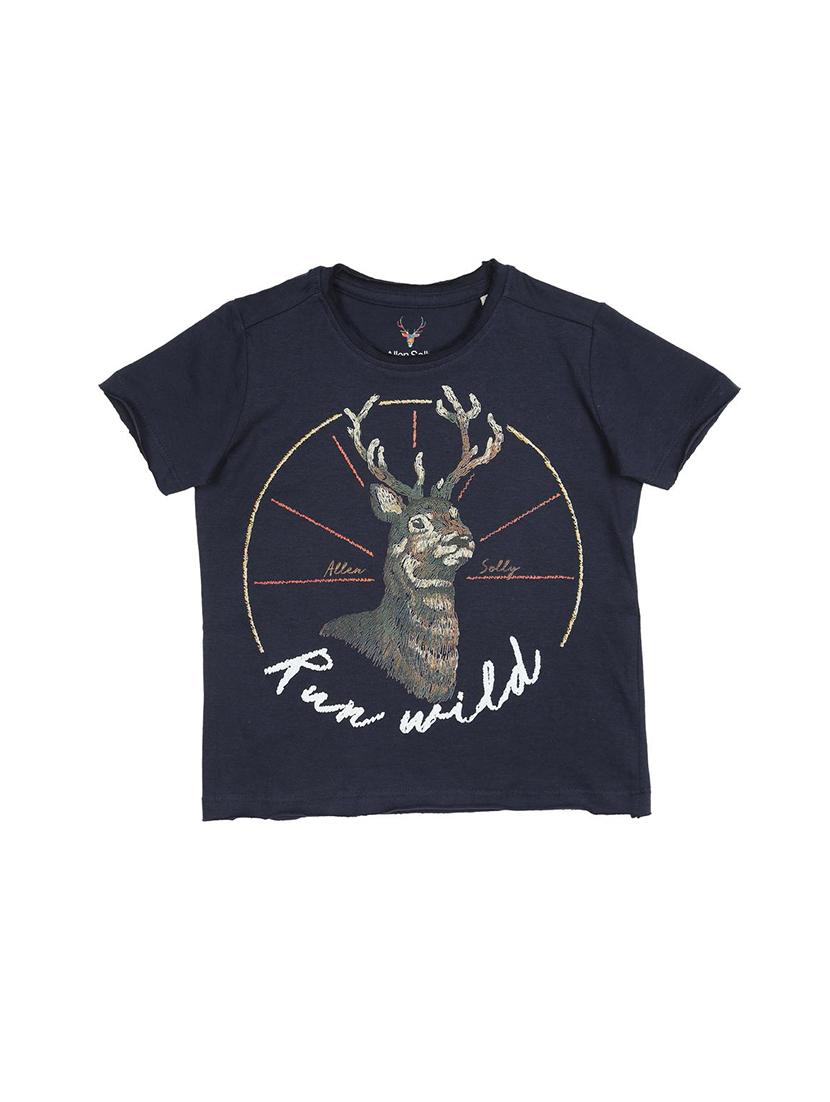 navy blue cotton tshirt - 15292282 - Zoom Image - 1