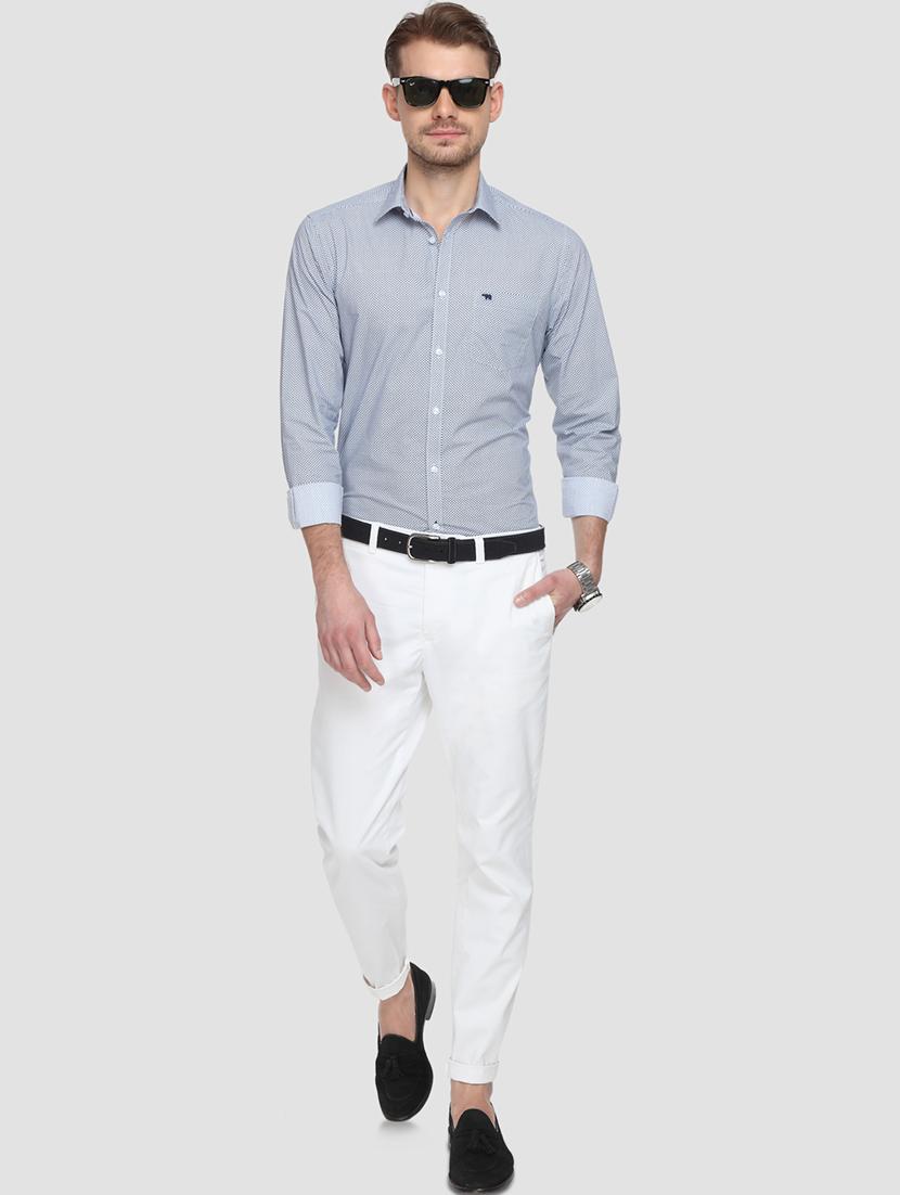 blue checkered casual shirt - 15292716 - Zoom Image - 4