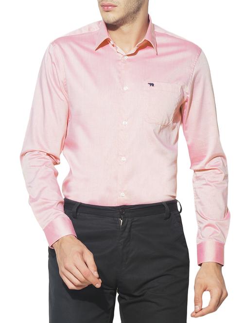 pink cotton formal shirt - 15292738 - Standard Image - 1