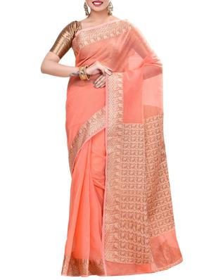 Zari woven saree with blouse - 15293160 - Standard Image - 1