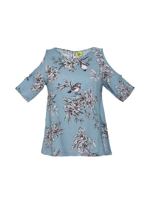 blue rayon top - 15293409 - Very Small Image - 1