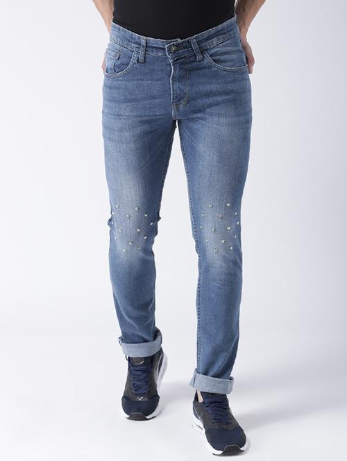 blue denim washed jeans - 15293437 - Standard Image - 1