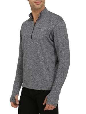 grey fleece thumb hole t-shirt - 15294782 - Standard Image - 2