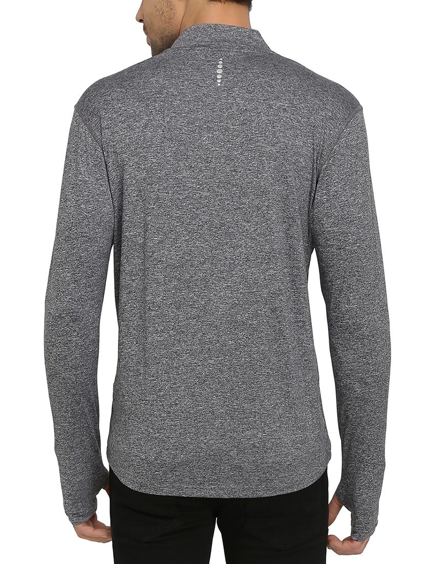 grey fleece thumb hole t-shirt - 15294782 - Zoom Image - 3