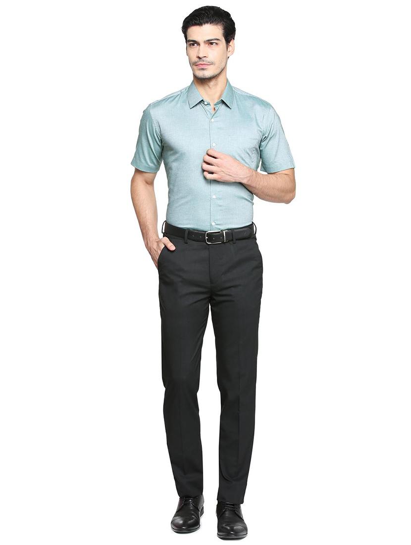 green cotton formal shirt - 15296292 - Zoom Image - 3