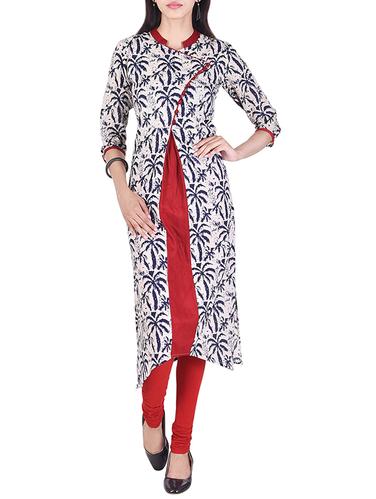 Printed a-line kurta - 15296554 - Very Small Image - 1