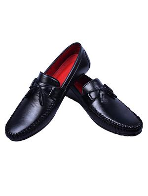 black leatherette slip on loafer - 15298723 - Standard Image - 3