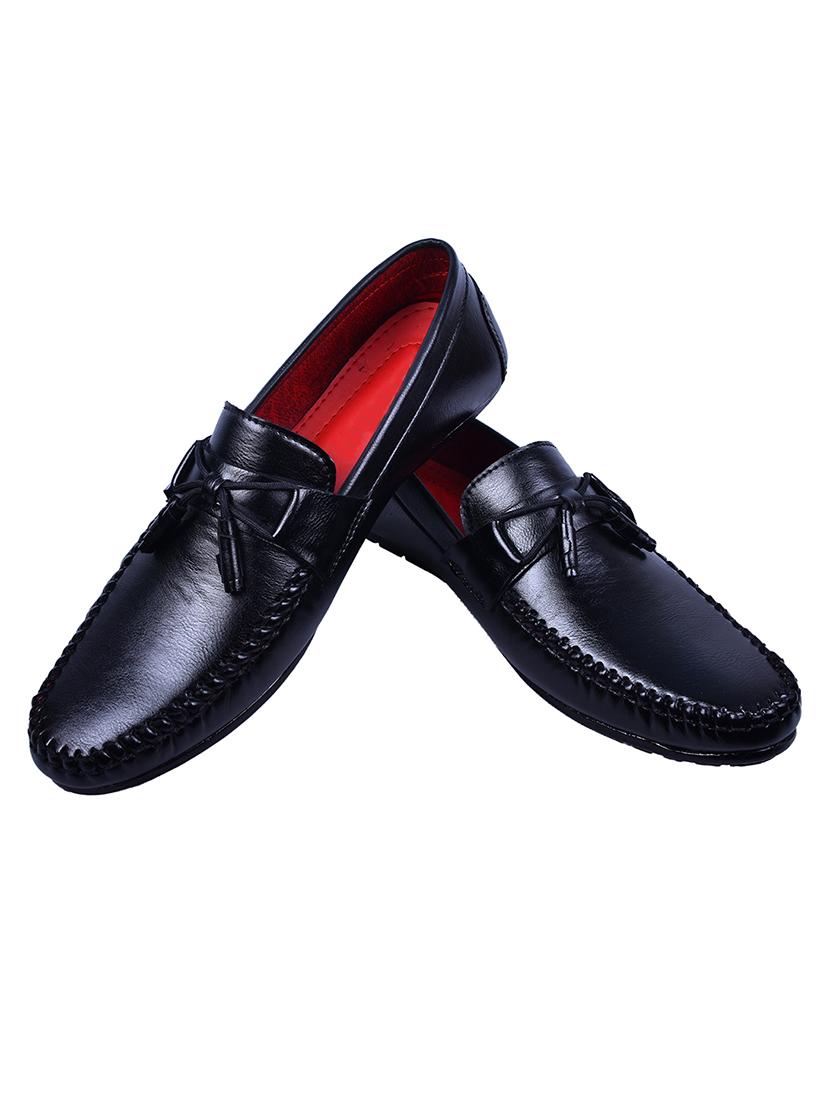 black leatherette slip on loafer - 15298723 - Zoom Image - 3