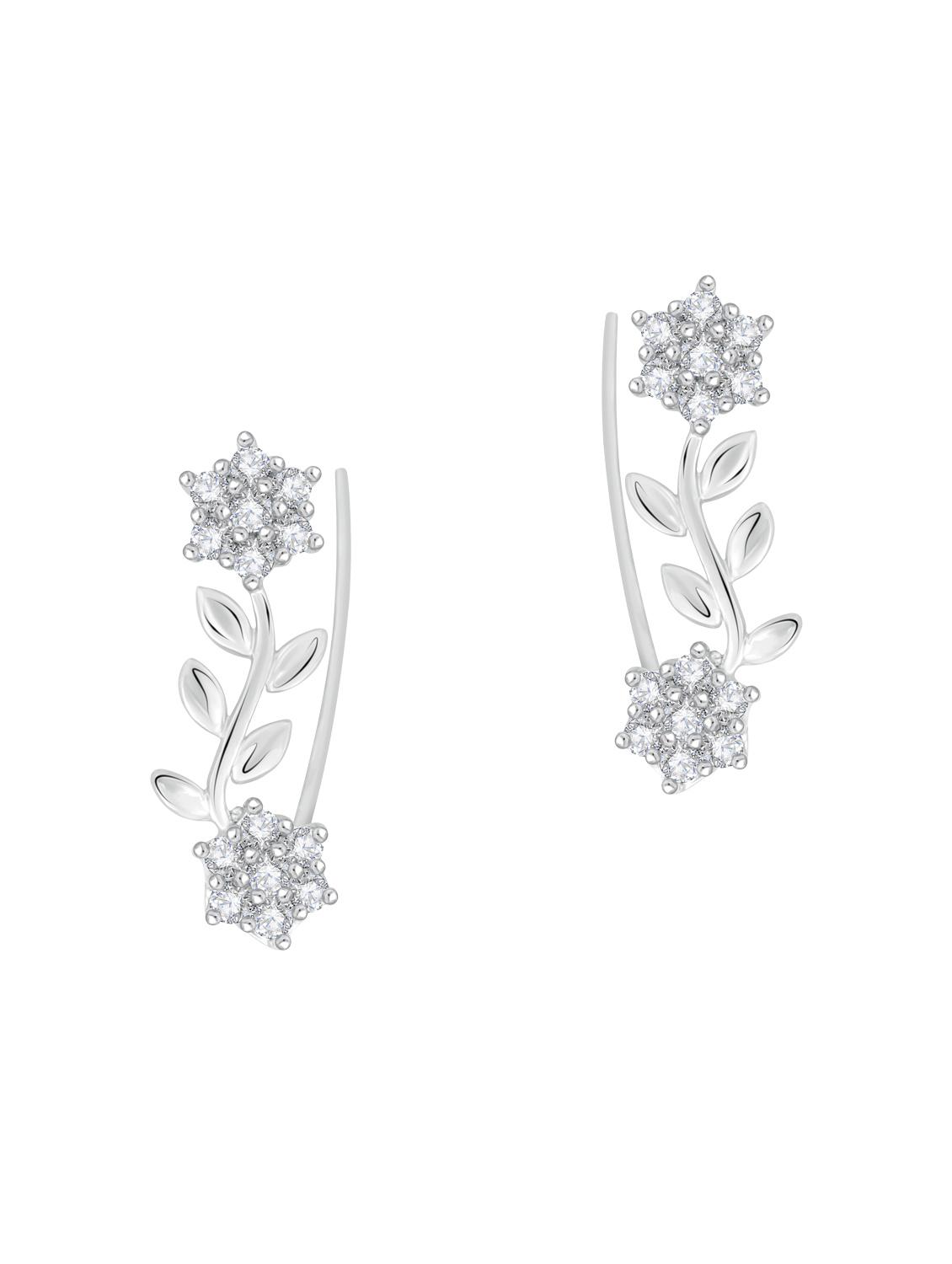 silver brass earring - 15299329 - Zoom Image - 1